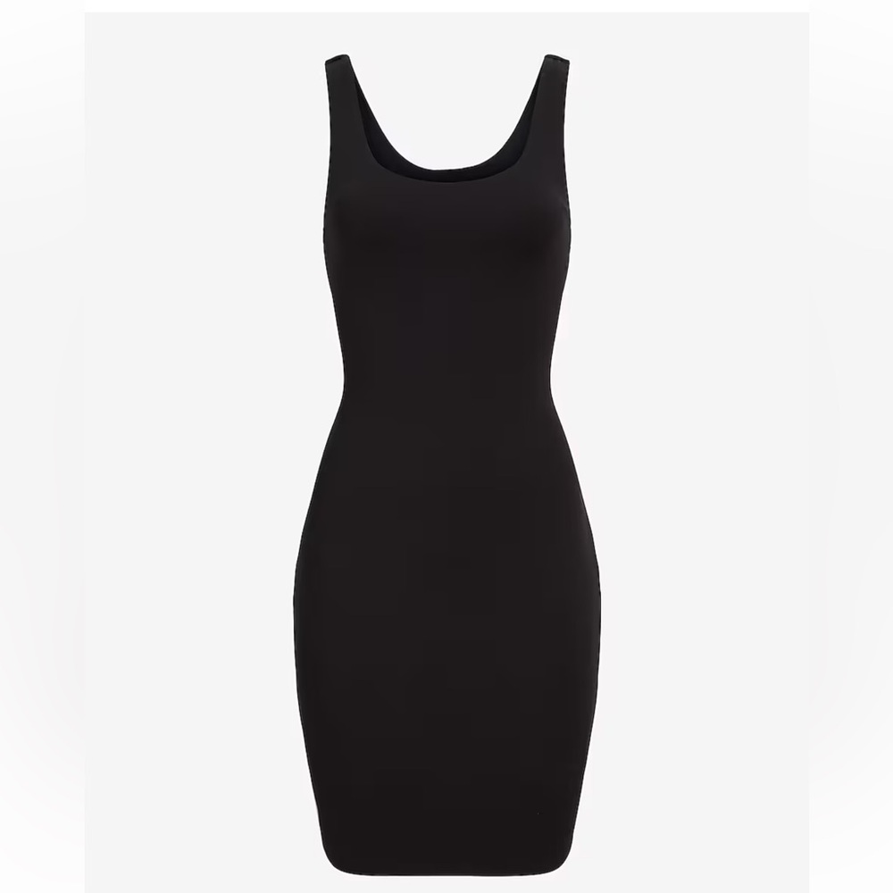 Express - Body Contour Scoop Neck Mini Dress With Built-In Shapewear